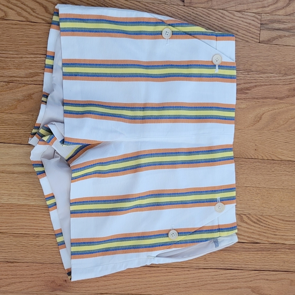 J. Crew size 8 striped summer shorts